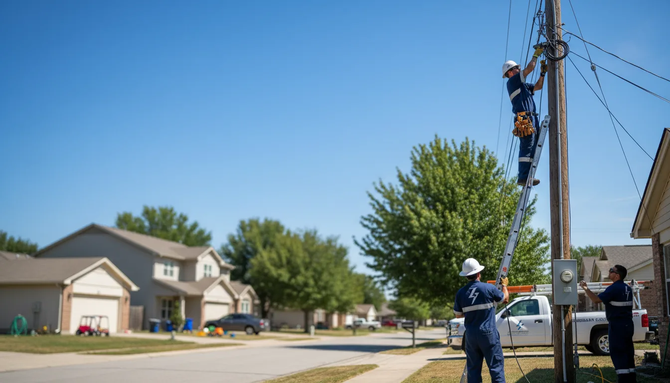 Residential electrician providing installation services in Graysville, PA